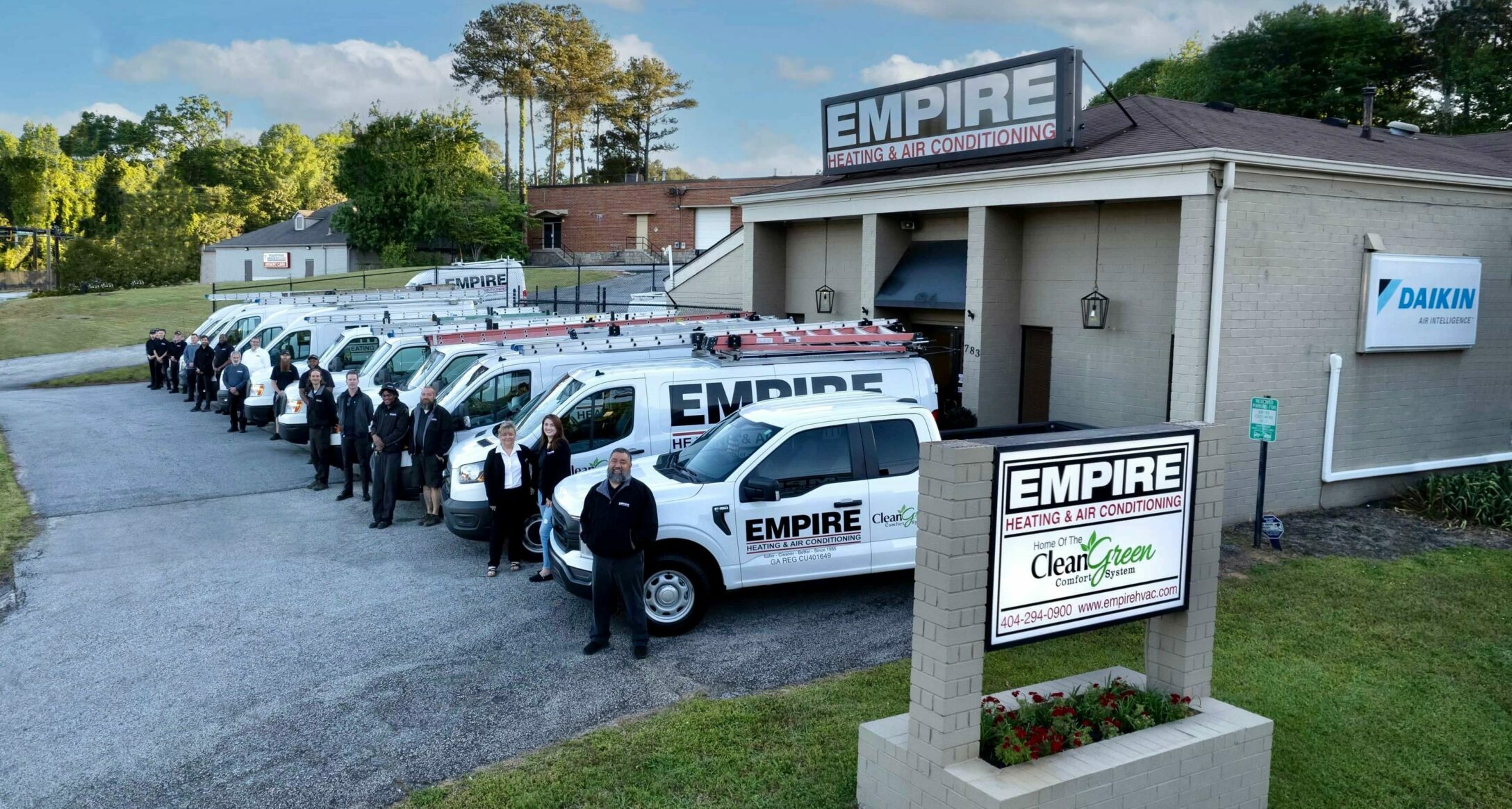 Picture of Empire office and service trucks