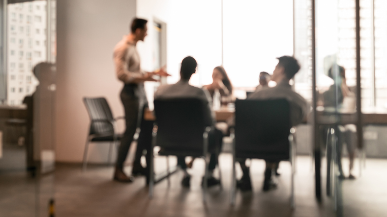 People meeting in an office setting