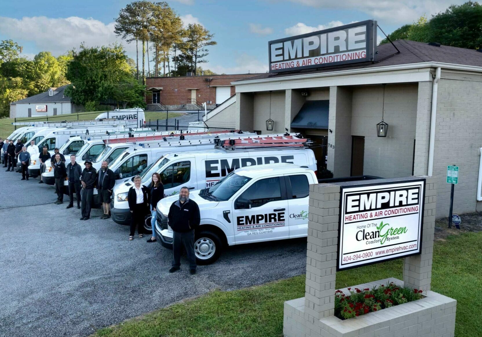 Picture of Empire office and service trucks