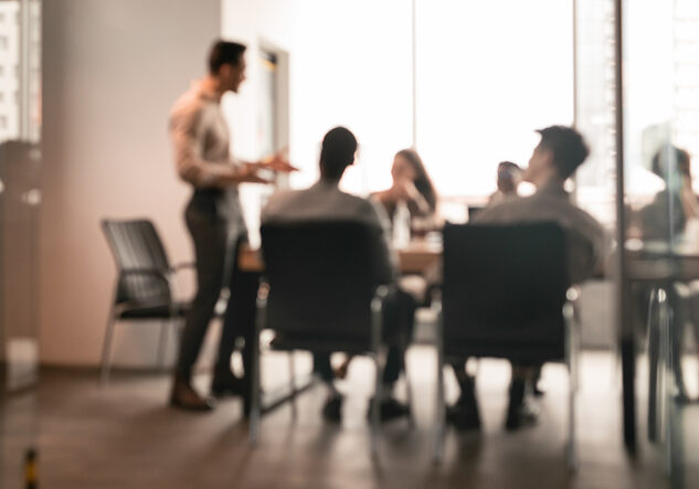 People meeting in an office setting