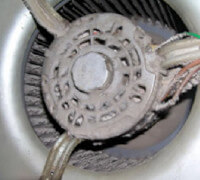dirty furnace blower fan