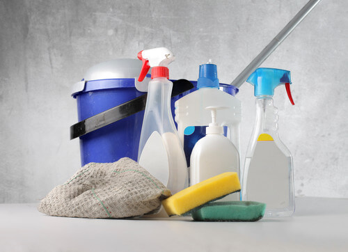 Cleaning supplies and disinfectant